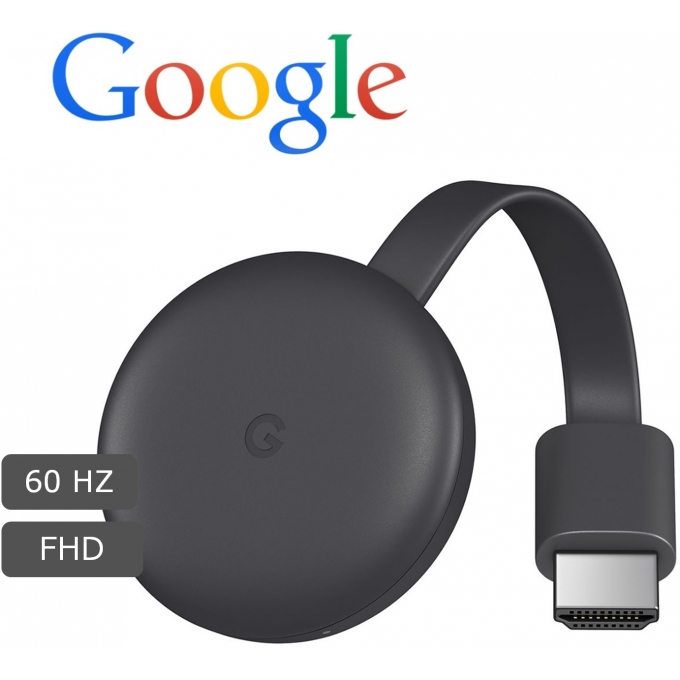 CHROMECAST GOOGLE NC26A5GA00439US FHD HDMI Streaming Media Player