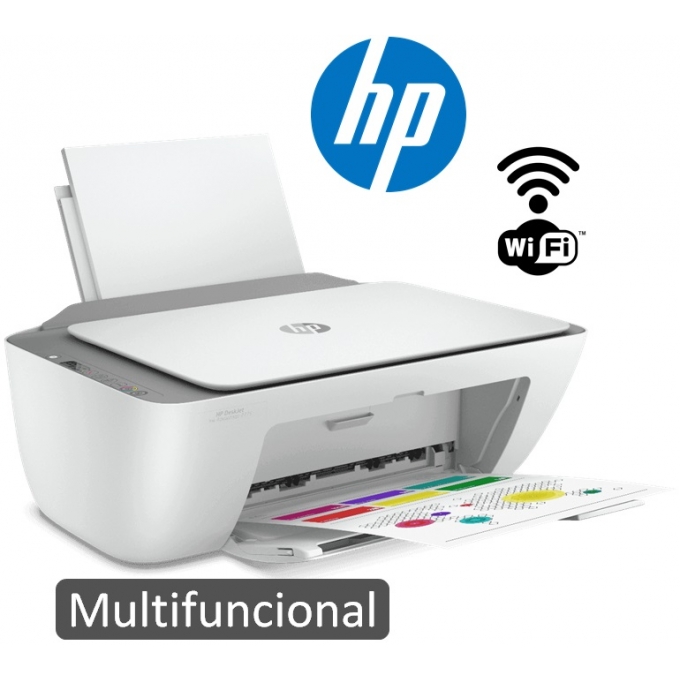 Impresora HP Deskjet Ink Advantage 2775, Multifuncional, WiFi, USB, Blanca,  7FR21A