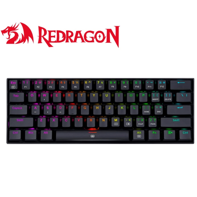 Teclado Redragon DRAGONBORN English K630RGB BLACK BROWN SWITCH / Redragon