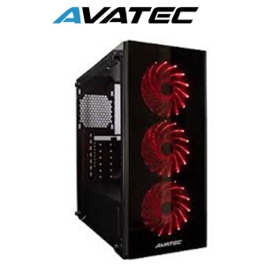 CASE AVATEC AV-CCA-4603BR, C/FUENTE 450W l PUERTOS USB l AUDIO Y MICRO FRONTAL l INCLUYE VENTILADOR / AVATEC