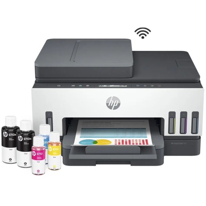 Impresora HP Smart Tank 750 - Multifuncional- Sistema Tinta continua - WiFi Direct, Apple AirPrint, HP Smart App - USB / HP