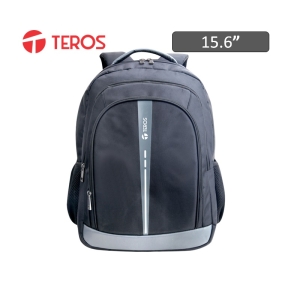 Mochila Teros TE-IDS18570, Poliester, notebook hasta 15.6, negro.
