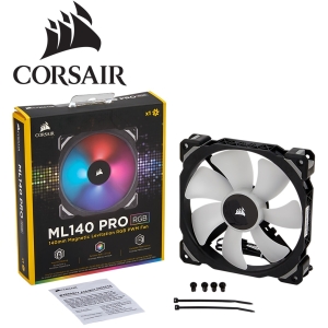 Cooler Fan Corsair ML140 Pro RGB Led, 14 cm, 1200 RPM, 13.2 VDC, 4 pines, PWM Control / CORSAIR