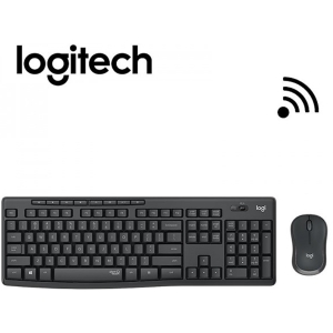 TECLADO LOGITECH + MOUSE MK295 WIRELESS USB BLACK (920-009792)