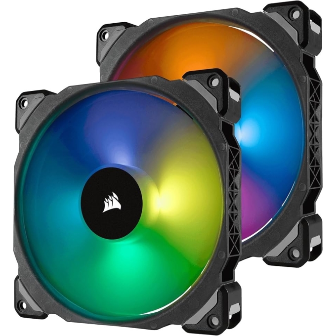Cooler Fan Corsair Dual ML140 Pro RGB LED 14 cm, 400 - 1200 RPM, 10.8V - 13.2V, PWM Control. / CORSAIR