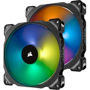 Cooler Fan Corsair Dual ML140 Pro RGB LED 14 cm, 400 - 1200 RPM, 10.8V - 13.2V, PWM Control.