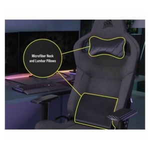 Sillla de Juego Corsair T3 RUSH - Material/Tejido, Nilon, Espuma de memoria, Acero - Carbon / CORSAIR