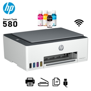 Impresora Multifuncional HP Smart Tank 580 Sistema Tinta continua Wifi / HP