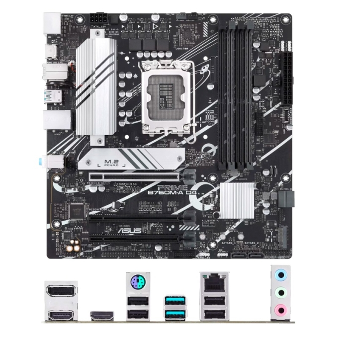 Placa Madre Mainboard Motherboard ASUS Prime B760M-A D4, Chipset Intel B760, LGA1700, mATX / ASUS