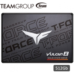 Disco Duro Solido T-FORCE VULCAN Z, 512GB, SATA 6Gb/s, 2.5, Negro, DC +5V