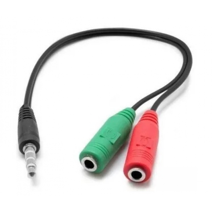 Adaptador Audio Bifurcador 1 macho 2 hembras / MegaByte
