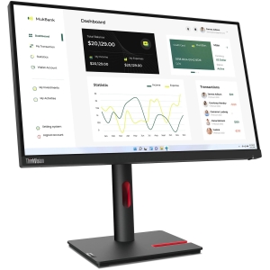 Monitor Lenovo ThinkVision T23i-30, 23 1920x1080 WLED IPS HDMI/DP/VGA Color Raven Black