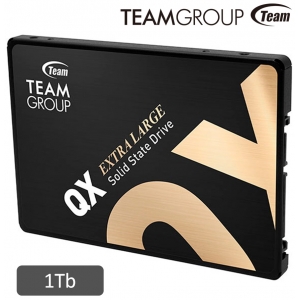 Disco Duro Solido SSD Teamgroup QX, 1Tb, QLC 3D, SATA 6.0 Gb/s, 2.5, SLC, DC +5V