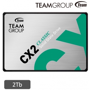 Disco Duro Solido SSD TEAMGROUP 2Tb CX2 CLASSIC, SATA III 6Gb/s, 2.5 interno