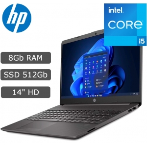 Laptop HP 240 G9, i5-1235U 1.30/4.40GHz, Memoria 8Gb DDR4-3200MHz, Disco 512Gb SSD M.2, Pantalla 14 LED HD
