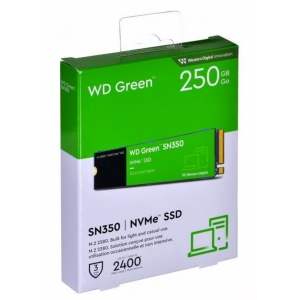 Disco Duro Estado solido Western Digital Green SN350 NVMe, 250GB M.2 2280