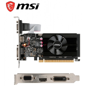 Tarjeta de video MSI Nvidia GeForce GT 710, 2GB DDR3 64-bit, PCI-e 2.0, Low-Profile