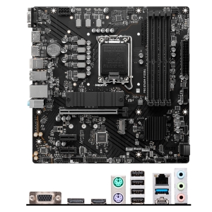 Placa Motherboard MSI PRO B760M-P DDR4, Chipset Intel B760, LGA1700, HDMI, DP, VGA, mATX.