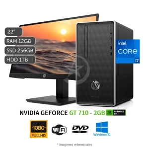 CPU HP Pavilion 590-P0007 , Core i7-9700 , SSD 256GB + HDD 1TB , RAM 12GB , Video 2GB Nvidia GT 710