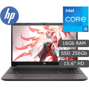 Laptop HP 250 G9, Core i5-1235U 1.30/4.40GHz, Memoria RAM 16Gb DDR4, Disco Solido 512Gb SSD M.2 PCIe, Pantalla 15.6 LCD LED HD