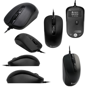 Mouse optico Teros TE-5076N, 1600dpi, , USB, 4 botones,