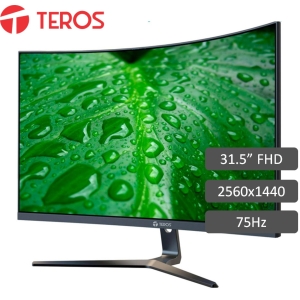 Monitor Teros TE-3250S, 31.5 Curvo, 75Hz, VA, 2560x1440 QHD, HDMI / DisplayPort, Freesync