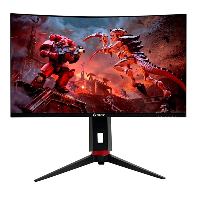 Monitor Teros TE-2766G, 27pulgadas, VA, Curvo, 180Hz, 1920x1080 FHD, HDMI / DP / FREESYNC /VESA Gamer / Teros