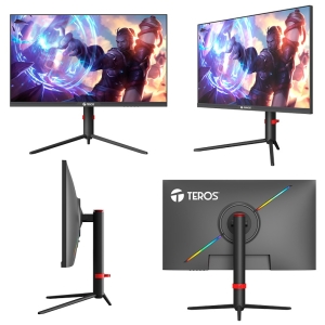 Monitor plano gaming TEROS TE-2472G, 24.5pulgadas FHD VA, 260 Hz, 1 ms, HDMI, DP GAMER / Teros