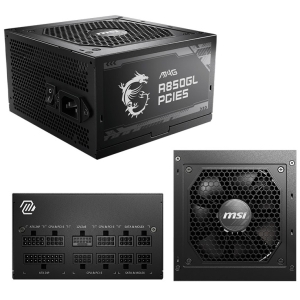 Fuente de Poder MSI MAG A850GL PCIE5, 850W, 80 PLUS Gold, Formato ATX