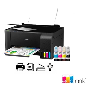 Impresora Epson EcoTank L3210 Multifuncional, Imprime / Escanea / Copia / USB / Epson