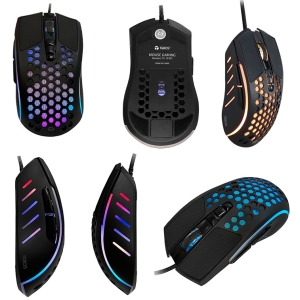 Mouse gamer TE-1210G diseño del agujero mejor raton para juegos con cable