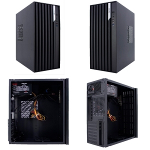 Case TEROS TE-1036S, Factor de forma ATX, 250 W, USB 3.0 / 2.0, audio, negro. / Teros