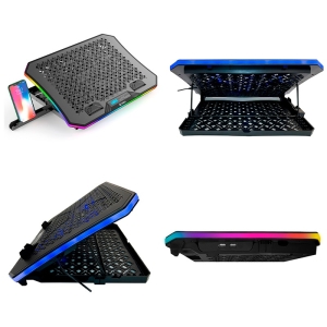 Cooler para Laptop TEROS TE-7130N compatible con Laptops de hasta 15.6, 3 Ventiladores de 11cm