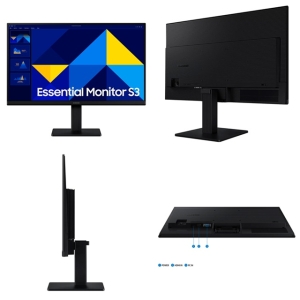 Monitor plano SAMSUNG Essential Monitor S3, 22pulgadas FHD IPS, 100Hz, HDMI, VGA / Samsung