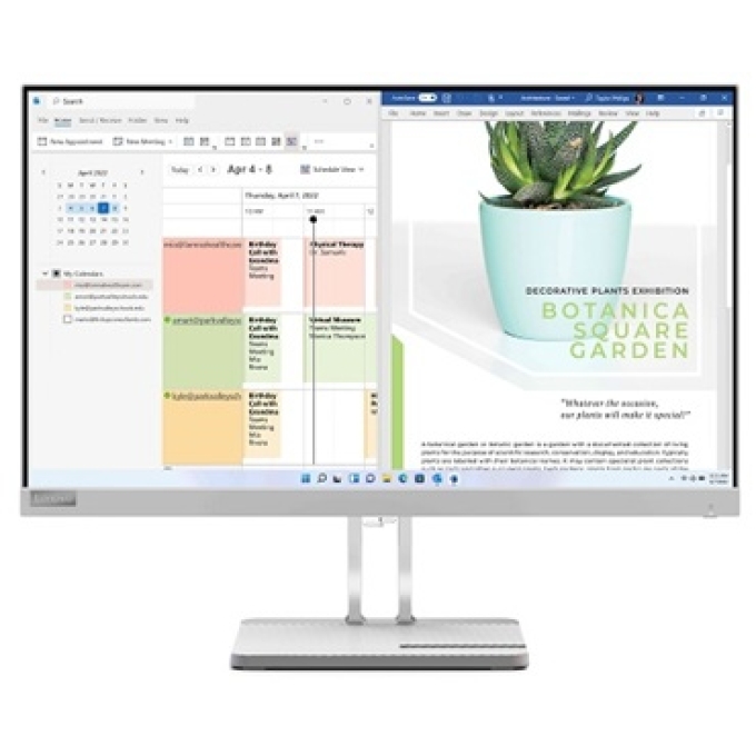 Monitor Lenovo L24e-40, 23.8pulgadas VA/FHD/WLED/16:9/100Hz/HDMIx1/VGAx1/Color Gris / Lenovo