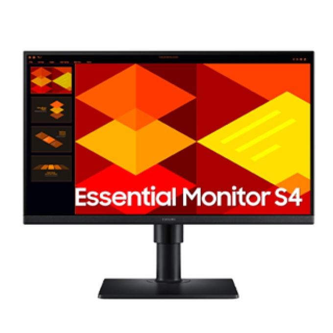 Monitor plano SAMSUNG Essential Monitor S4, 24pulgadas FHD IPS, 100Hz, HDMI, DP / Samsung