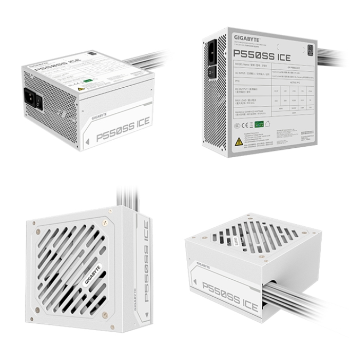 Fuente de Poder Gigabyte P550SS ICE , 550W, 80 PLUS Silver, Formato ATX. / Gigabyte