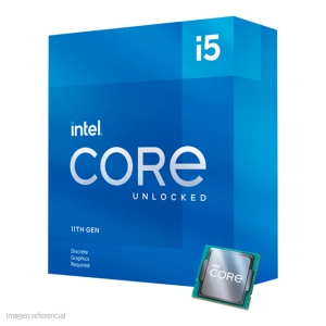 Procesador Intel Core i5-11600KF 3.90 / 4.90 GHz, 12 MB Cache L3, LGA1200, 125W, 14 nm.