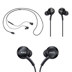 Auriculares Samsung Tipo-C, con Microfono incorporado, Color Negro.