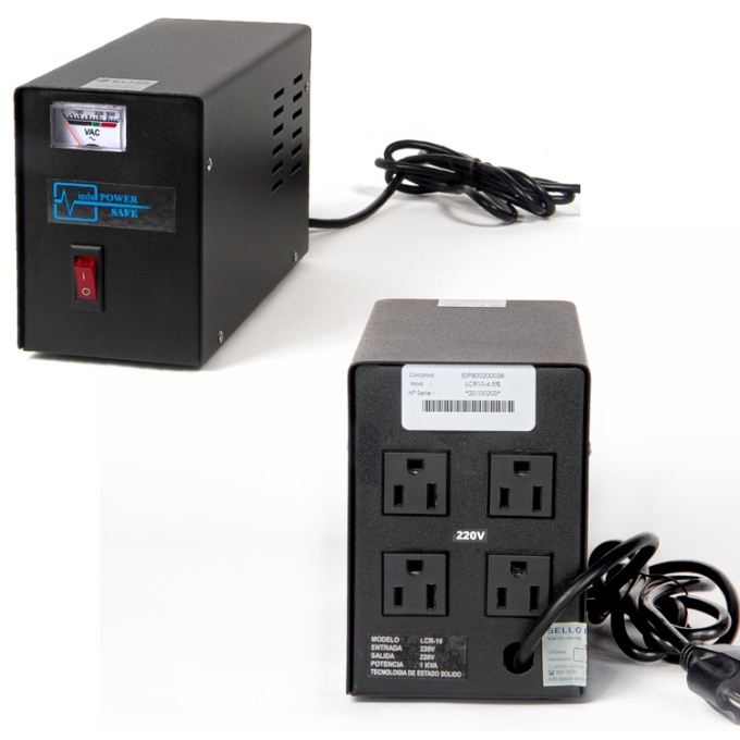 Estabilizador 1KVA Elise Ieda Poder Safe LCR10-4.5%, Solido, 1kVA, 220V / Elise Ieda