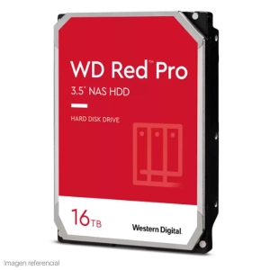 Disco duro Western Digital Red Pro NAS, WD161KFGX, 16TB, SATA, 7200rpm, 3.5, Cache 512MB.