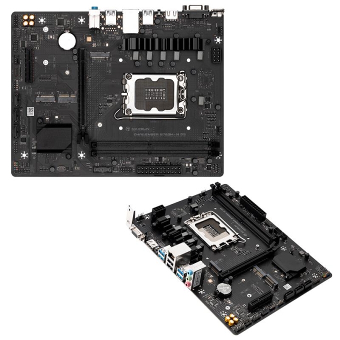 Placa Madre Mainboard Motherboard Maxsun Challenger B760M-N D5, Chipset Intel B760, LGA1700, mATX / Maxsun