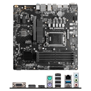 Placa Madre Mainboard Motherboard MSI PRO B760M-P, Chipset Intel B760, LGA1700, HDMI, DP, VGA, mATX