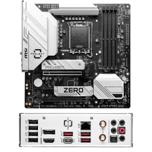 Placa Madre Mainboard Motherboard MSI B760M PROJECT ZERO, Chipset Intel B760, LGA1700, HDMI, DP, ATX