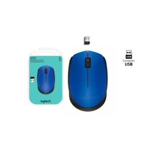 Mouse Logitech Optico M170 Wireless Azul