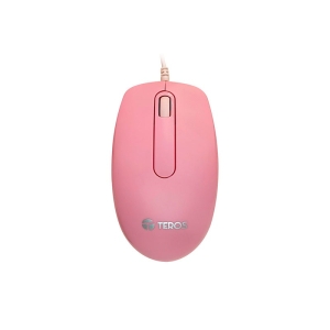 MOUSE TEROS TE-1221S USB PINK