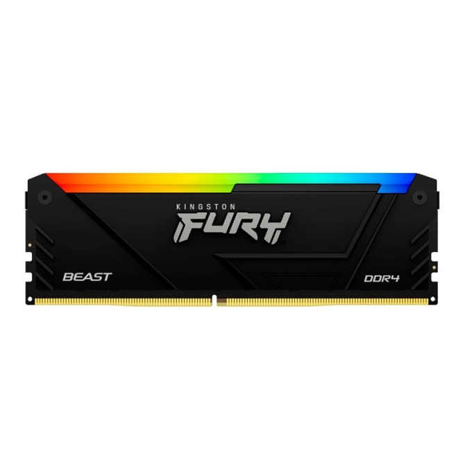 Memoria Kingston Fury Beast RGB BLACK 8GB DDR4-3200 MHz, PC4-25600, CL16, 1.35V, Non-ECC / Kingston