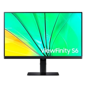 Monitor plano SAMSUNG ViewFinity S6, 24 QHD IPS, HDMI, Display Port, PIVOT, negro