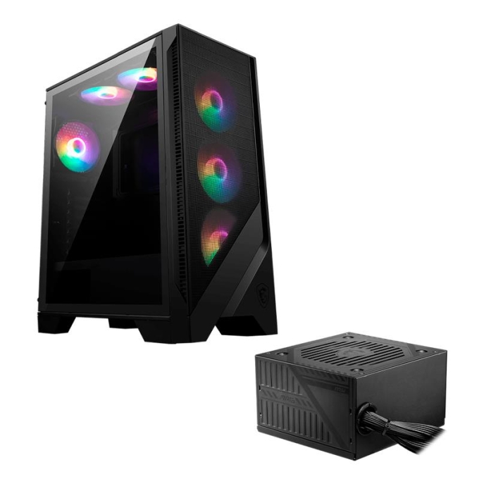 Case con Fuente de 650W MSI MAG FORGE 120A AIRFLOW, Mid Tower / MSI