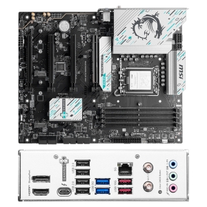 Placa Madre Mainboard Motherboard MSI B860 GAMING PLUS WIFI, Chipset Intel B860, LGA 1851, HDMI, DP, ATX